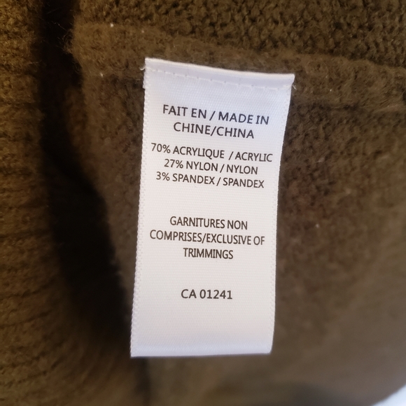 Simons Cozy Mock-neck Sweater - Olive Green S - Picture 10 of 14